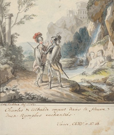 Carlo e Ubaldo Resistono agli Incantesimi delle Ninfe di Armida da Torquato Tasso da Johann Heinrich Tischbein