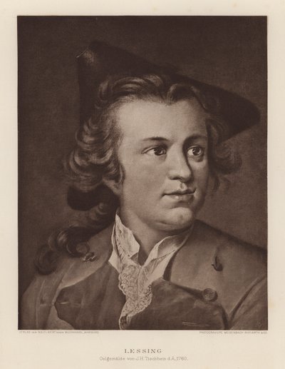 Gotthold Ephraim Lessing, drammaturgo e filosofo tedesco da Johann Heinrich Tischbein