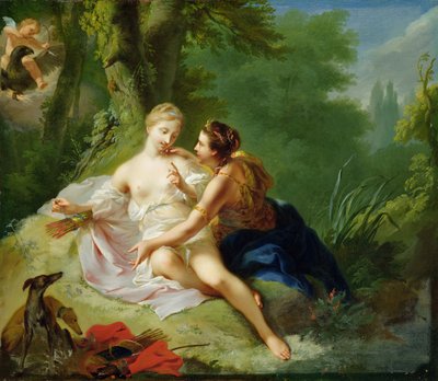 Giove travestito da Diana seduce Callisto, c.1756 da Johann Heinrich Tischbein