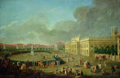 La dedica del memoriale a Federico II a Kassel, 1783 da Johann Heinrich Tischbein