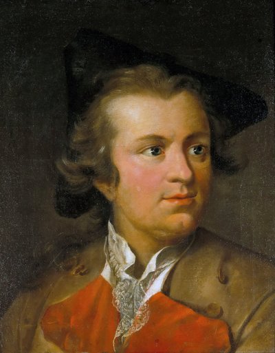 Ritratto di Gotthold Ephraim Lessing 1729-1781, c.1755 da Johann Heinrich Tischbein