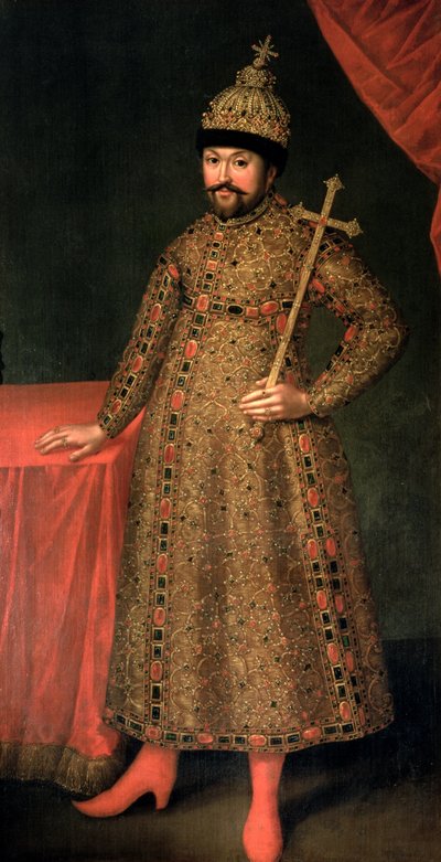 Ritratto dello Zar Michele III Fëdorovič (1596-1645), 1728 da Johann Heinrich Wedekind
