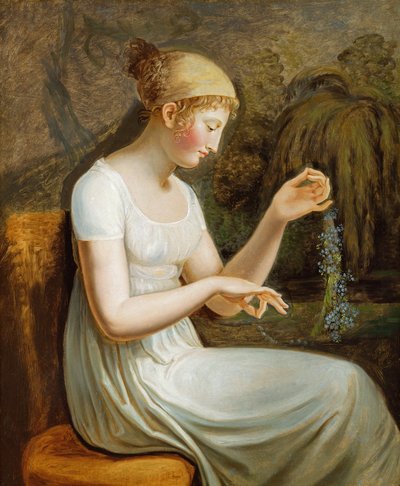 Ragazza con fiori da Johann Heinrich Wilhelm Tischbein