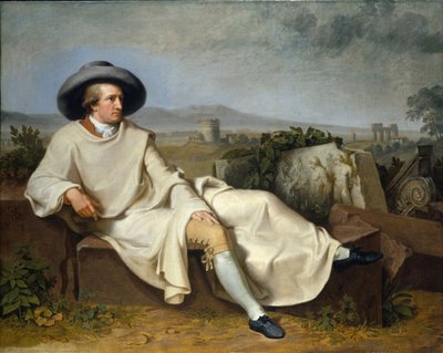 Goethe nella Campagna, 1787 da Johann Heinrich Wilhelm Tischbein