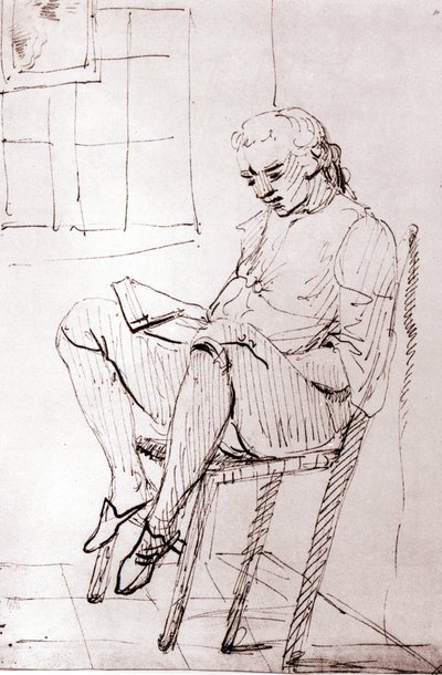 Johann Wolfgang Von Goethe nella sua casa a Roma da Johann Heinrich Wilhelm Tischbein