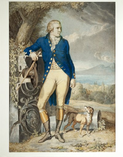 Ritratto di Johann Wolfgang von Goethe in campagna da Johann Heinrich Wilhelm Tischbein