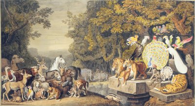 La corte degli animali, illustrazione del Canto IV del "Reineke Fuchs" di Goethe da Johann Heinrich Wilhelm Tischbein