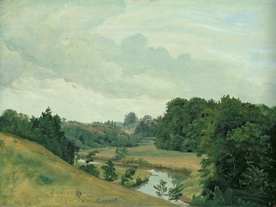 Il fiume Alster a Poppenbüttel al mattino, 1883 da Johann Herman Carmiencke