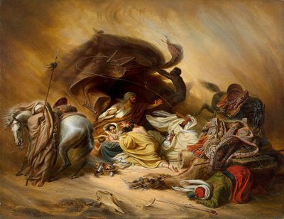 Il Samum nel deserto da Johann Hermann Kretzschmer