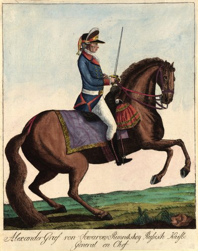 Feldmaresciallo Generalissimo Principe Alexander Suvorov da Johann Hieronymus Loeschenkohl