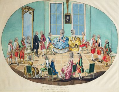 Celebrazione del Capodanno a Vienna nel 1782 da Johann Hieronymus Loeschenkohl