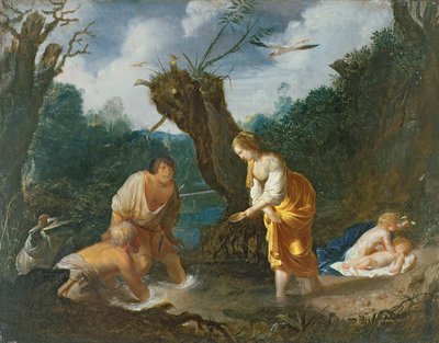 Latona trasforma i contadini in rane, c.1644 da Johann Hulsman