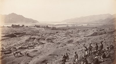 Gola del fiume sopra Lalpura guardando verso Bassaule, c.1878 da Johann Hulsman