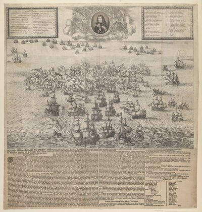 Battaglia di Køge Bay nel luglio 1677 da Johann Husman