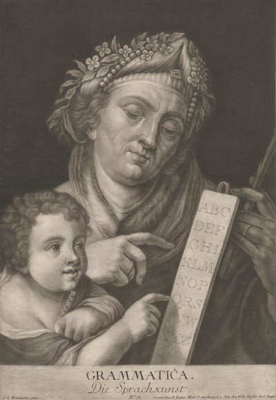 Grammatica. Die Sprachkunst. da Johann Jacobus Haid