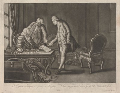 Il figliol prodigo esige la sua legittima da Johann Jacobus Haid
