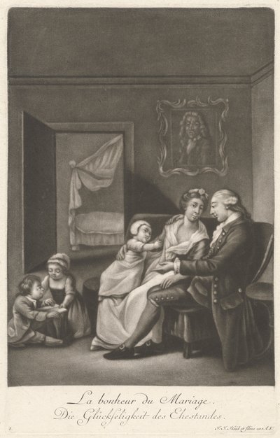 La bonheur du Mariage da Johann Jacobus Haid