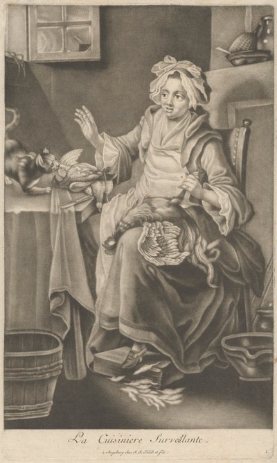 La cuoca sorvegliante da Johann Jacobus Haid