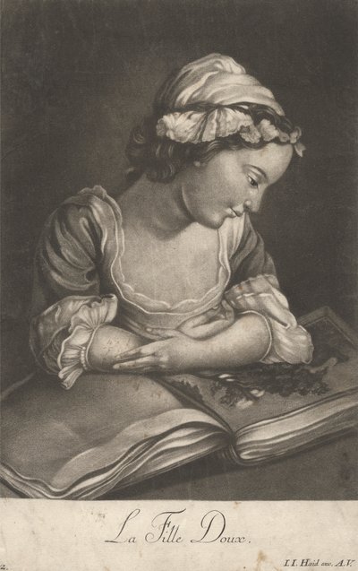 La ragazza dolce da Johann Jacobus Haid