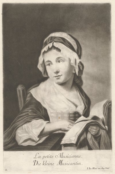 La piccola musicista da Johann Jacobus Haid