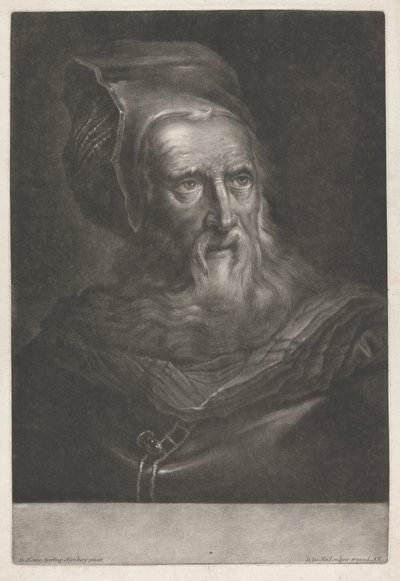 Uomo con cappello da Johann Jacobus Haid