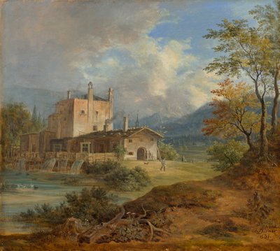 Fucina nel montagna da Johann Jakob Dorner der Jüngere