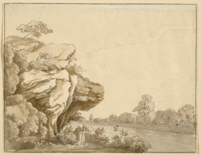 Signore e signora nel paesaggio da Johann Jakob Dorner der Jüngere