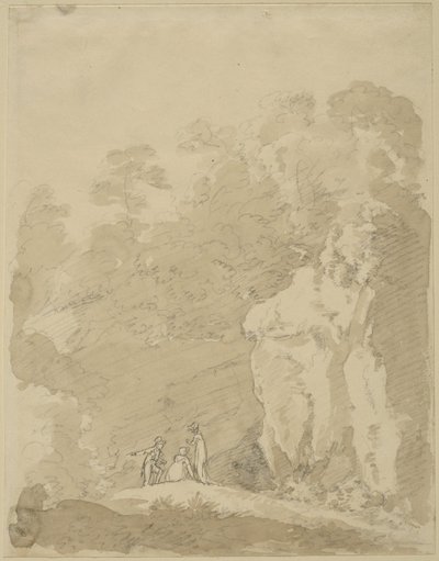 Uomo e due donne da Johann Jakob Dorner der Jüngere