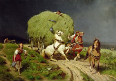 Il carro del fieno da Johann Jakob Eduard Handwerk