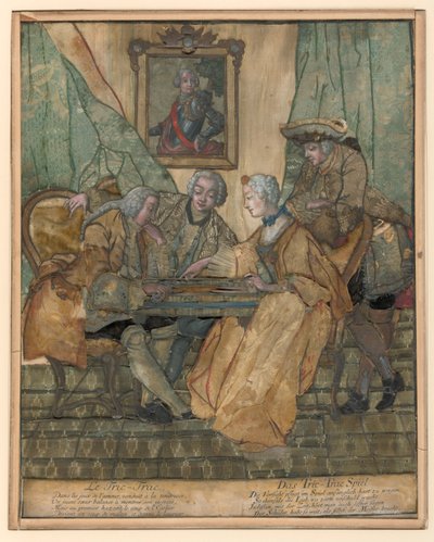 Le Jeu de Tric-Trac da Johann Jakob Haid