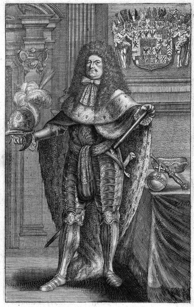 Ritratto di Federico Guglielmo 1620-1688, Elettore di Brandeburgo, Duca di Prussia, 1683 da Johann Jakob Vogel
