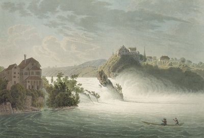 Le cascate del Reno, inciso da J. Hurlimann da Johann Jakob Wetzel
