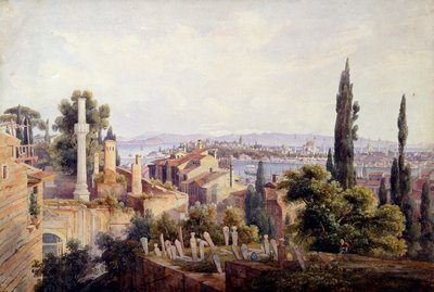 Veduta di Costantinopoli e del Corno d