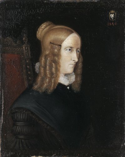 Ritratto di Annette von Droste-Hülshoff da Johann Joseph Sprick