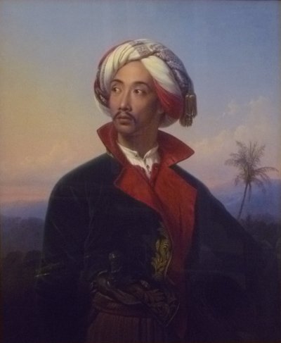 Ritratto del principe Raden Saleh Syarif Bustaman (1811-1880) da Johann Karl Bähr