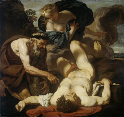 Selene ed Endimione La morte di Orione, 1660s-1670s da Johann Karl Loth