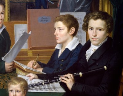 Ragazzo con flauto (dettaglio) da Johann Kaspar Benedict Beckenkamp