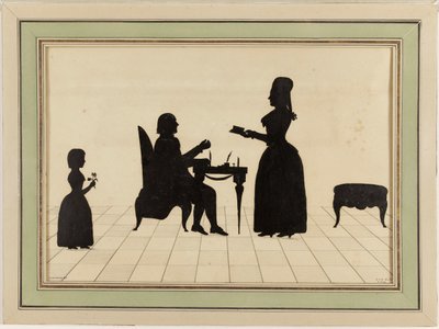 I coniugi Roland e la loro figlia Eudora da Johann Kaspar Lavater