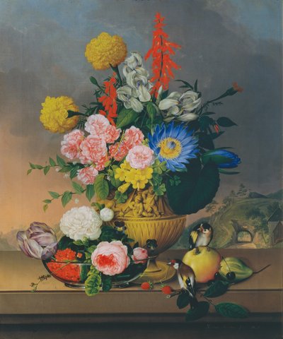 Natura morta con mazzo di fiori da Johann Knapp