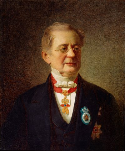 Ritratto del Cancelliere Principe Alexander M Gorchakov, 1867 da Johann Koler