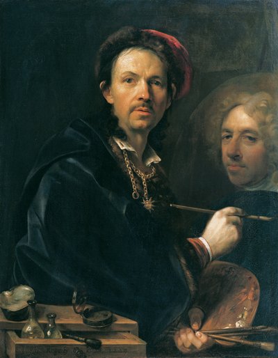 Autoritratto al cavalletto da Johann Kupetzky
