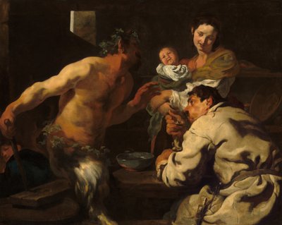 Il Satiro e il Contadino da Johann Liss