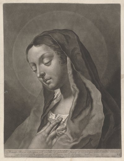 Manna maria est quia est subtilis et splendida suavis et virgo, quae veluti coelitus veniens, cunctis ecclesiaru populis cibum dulciorem melle defluxis da Johann Lorenz Haid