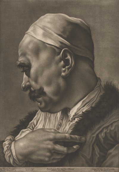 Ritratto di un uomo con cappello da Johann Lorenz Haid