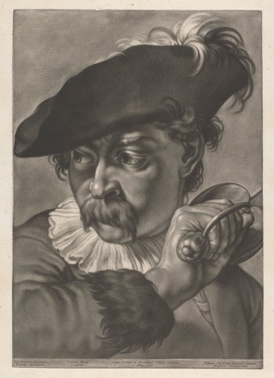 Ritratto di un Uomo con una Spada da Johann Lorenz Haid