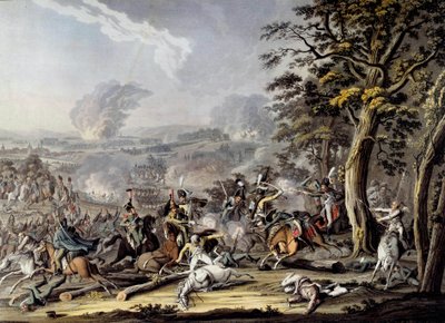 Guerra della Quarta Coalizione: veduta della Battaglia di Friedland da Johann Lorenz Rugendas