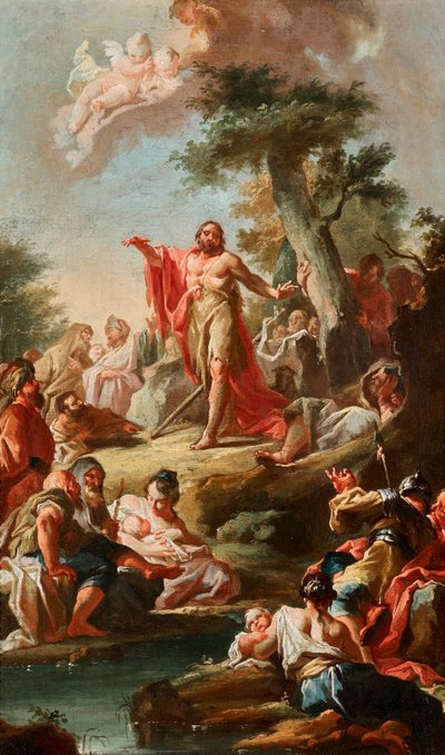 La predica di Giovanni Battista da Johann Lucas Kracker
