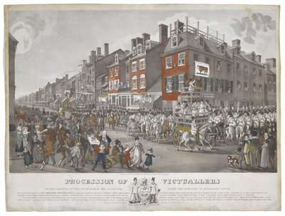 Processione dei fornitori di Filadelfia, il 15 marzo 1821, c. 1821-1822 da Johann Ludwig  Krimmel