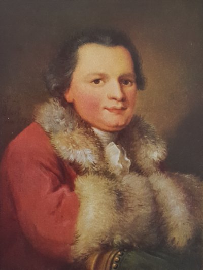 Tedesco: Ritratto di Beat Ludwig Walthard, editore. da Johann Ludwig Aberli