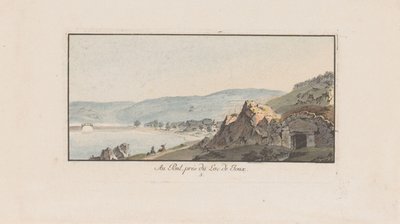 Veduta di Le Pont presso il Lago di Joux da Johann Ludwig Aberli
